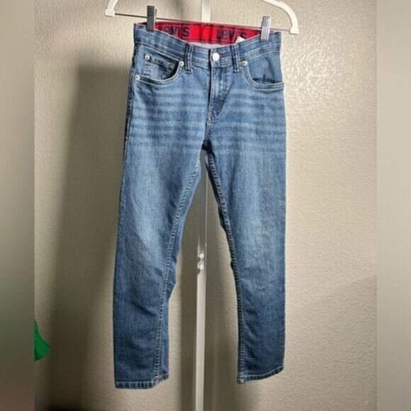 EUC Levi’s Kids Boys Denim Blue Jeans - Yellow Tab 511 Adjustable Waist Size 12 - Picture 1 of 10